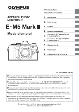 Olympus PEN-F Manuel utilisateur