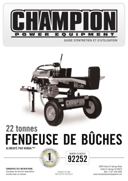 Champion Power Equipment 92252 Manuel utilisateur