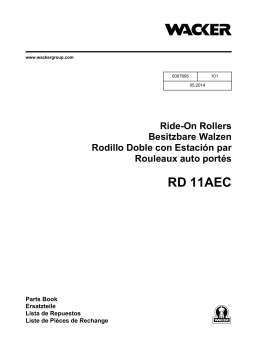 Wacker Neuson RD11AEC Tandem Roller Manuel utilisateur