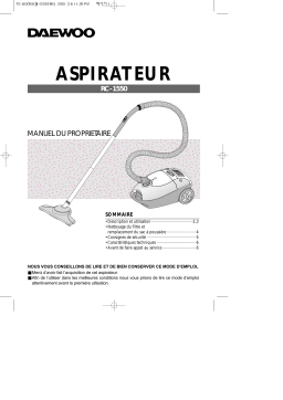 Daewoo RC-1550 Manuel utilisateur