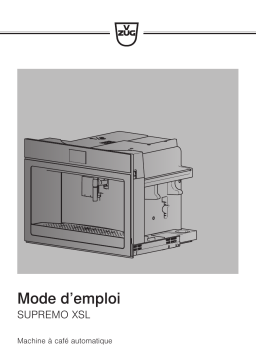 V-ZUG 25004 Automatic coffee Manuel utilisateur