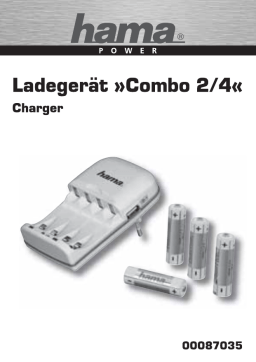 Hama 00087035 Set - "Combo" 2/4 Charger and 4 AA (Mignon-HR6) 2600 mAh Batteries Manuel utilisateur