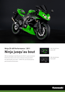 Kawasaki NINJA ZX-6R PERFORMANCE Manuel utilisateur