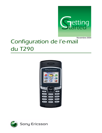 Manuel du propriétaire | Sony Ericsson T290I Manuel utilisateur | Fixfr