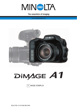 Minolta Dimage A1 Manuel utilisateur