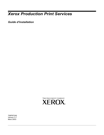 Manuel du propriétaire | Xerox DOCUPRINT 90 Manuel utilisateur | Fixfr