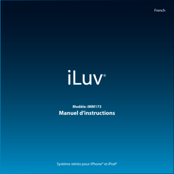 iLuv IMM173 Manuel utilisateur | Fixfr