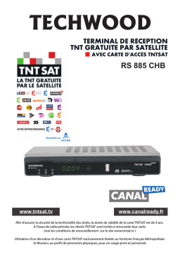 Teleco Ricevitore TNT IB-TECHWOOD-RS885CHD Manuel utilisateur