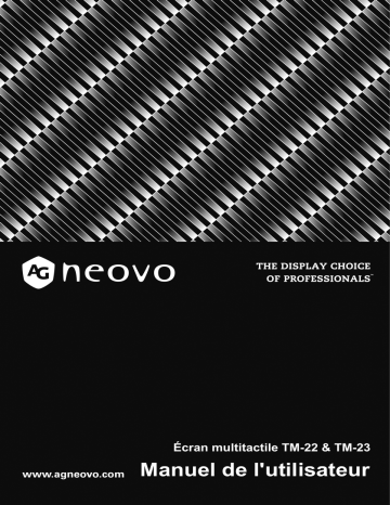 AG Neovo TM-23 Manuel utilisateur | Fixfr