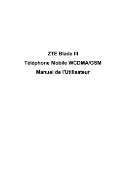 ZTE BLADE L7 Manuel utilisateur