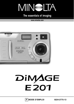 Konica Minolta DiMAGE E201 Manuel utilisateur