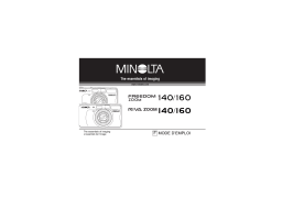 Minolta RIVA ZOOM 140 Manuel utilisateur