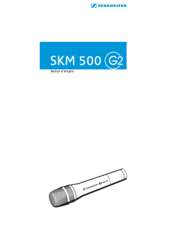 Sennheiser SKM 500 G2 Manuel utilisateur