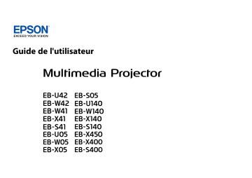 Manuel du propriétaire | Epson EB-L510U Manuel utilisateur | Fixfr