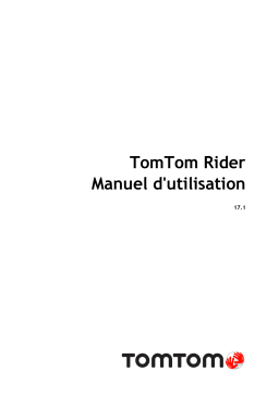 TomTom RIDER 550 Manuel utilisateur