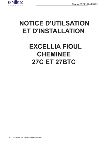 Manuel du propriétaire | DEVILLE EXCELLIA FIOUL 27C Manuel utilisateur | Fixfr