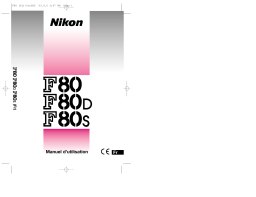 Nikon F80D Manuel utilisateur