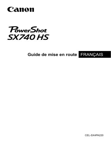 Mode d'emploi | Canon PowerShot SX740 HS Manuel utilisateur | Fixfr