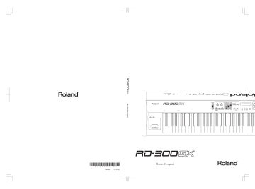 Manuel du propriétaire | Roland RD-300GX Manuel utilisateur | Fixfr