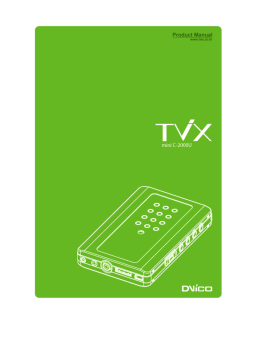 TVIX MINI C-2000U Manuel utilisateur