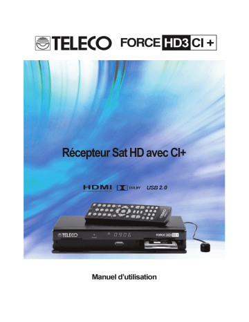 Teleco FORCE HD3 CI Manuel utilisateur | Fixfr