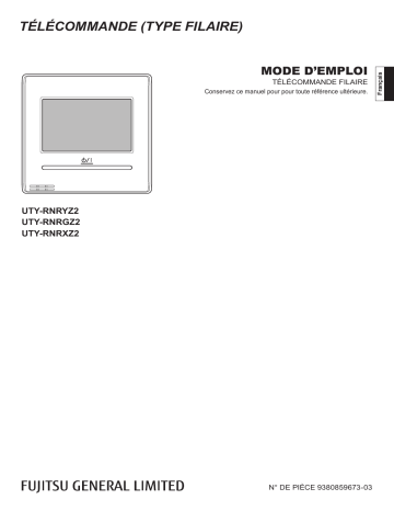 UTY-RNRYZ2 | UTY-RNRGZ2 | Mode d'emploi | Fujitsu UTY-RNRXZ2 Manuel utilisateur | Fixfr