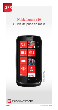 Mode d'emploi | Microsoft Lumia 610 sfr Manuel utilisateur | Fixfr