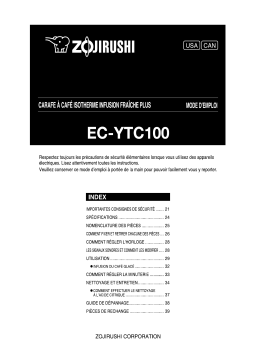 Zojirushi EC-YTC100 Manuel utilisateur