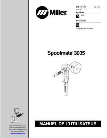 KB222222 | Manuel du propriétaire | Miller SPOOLMATE 3035 Manuel utilisateur | Fixfr