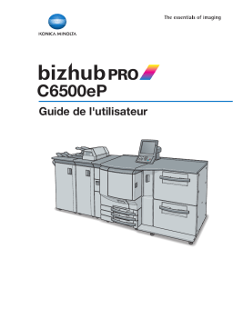 Konica Minolta BIZHUB PRO C6500P Manuel utilisateur