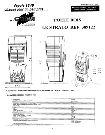 Manuel du propriétaire | Godin 389122 STRATO Manuel utilisateur | Fixfr