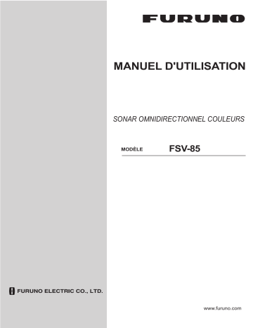 Furuno FSV85 Manuel utilisateur | Fixfr