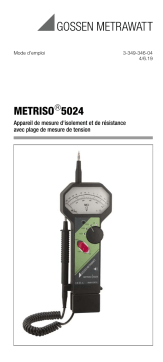 Gossen MetraWatt METRISO 5024 Operating instrustions