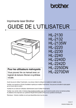 Brother HL-2132 Manuel utilisateur