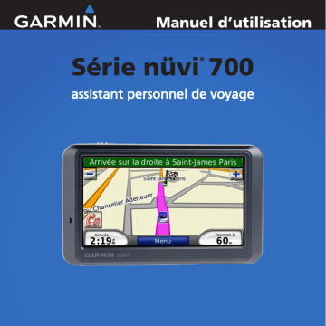 Manuel du propriétaire | Garmin nuvi 760 Manuel utilisateur | Fixfr