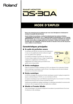 Roland DS-30A Manuel utilisateur