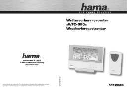Hama 00113980 "WFC-960" Weather Forecast Center Manuel utilisateur