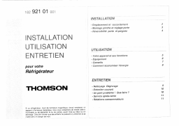 Thomson SF32X Manuel utilisateur