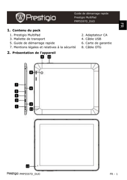 Prestigio MultiPad PMP-5597D Duo Manuel utilisateur