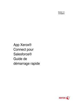 Xerox Connect for Salesforce App Guide d'installation