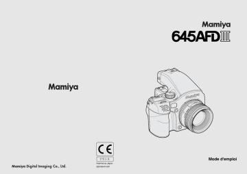 Mamiya 645 AFD III Mode d'emploi | Fixfr