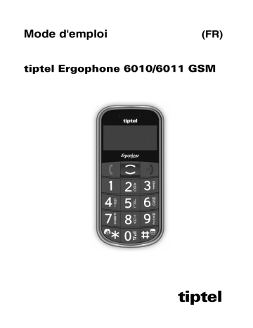 Tiptel Ergophone 6011 Manuel utilisateur | Fixfr