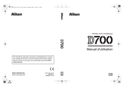 Nikon D700 Manuel utilisateur