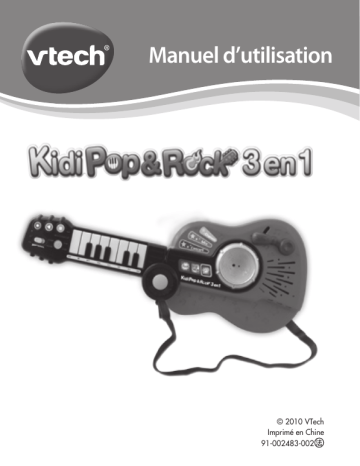 Manuel du propriétaire | VTech KIDI POP AND ROCK 3 EN 1 Manuel utilisateur | Fixfr