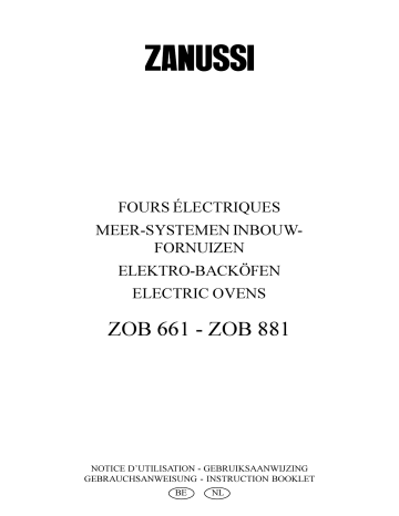 Manuel du propriétaire | Zanussi ZOB881QA Manuel utilisateur | Fixfr