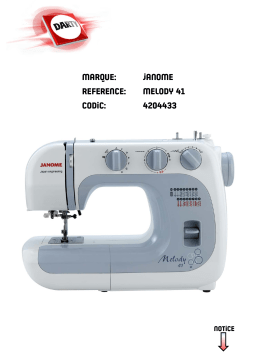 JANOME Melody Manuel utilisateur