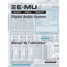 E-Mu 1820 Manuel utilisateur