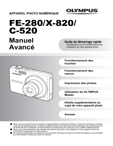 FE280 | X820 | Olympus C520 Manuel utilisateur | Fixfr