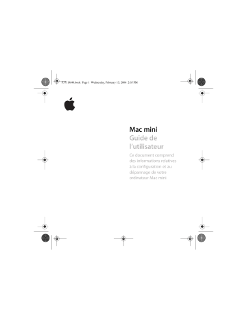 Manuel du propriétaire | Apple Mac mini Manuel utilisateur | Fixfr