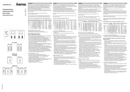 Hama 00074048 "Automatic 5in1" Universal Charger Manuel utilisateur